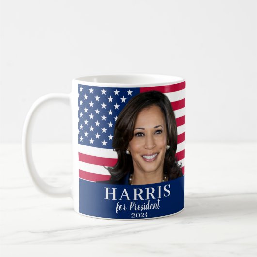 Kamala Harris社長2024 コーヒーマグカップ (左)