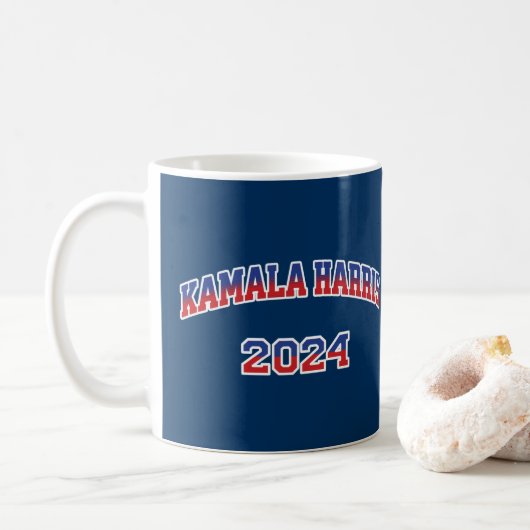 Kamala Harris社長2024 コーヒーマグカップ (ドーナツ)