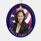 Kamala Harris社長2024 セラミックオーナメント (左)