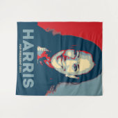 Kamala Harris社長2024 タペストリー (正面(横))