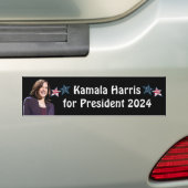 Kamala Harris社長2024 バンパーステッカー (車上)