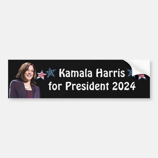 Kamala Harris社長2024 バンパーステッカー (正面)