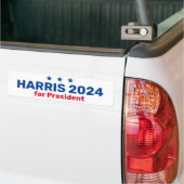 Kamala Harris社長2024 バンパーステッカー (トラック上)