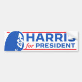 Kamala Harris社長2024 バンパーステッカー (正面)