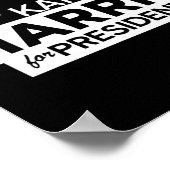Kamala Harris社長2024 ポスター (角)