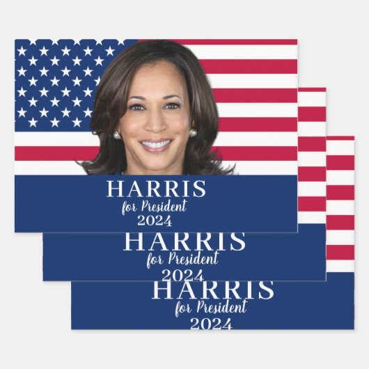 Kamala Harris社長2024 ラッピングペーパーシート (セット)