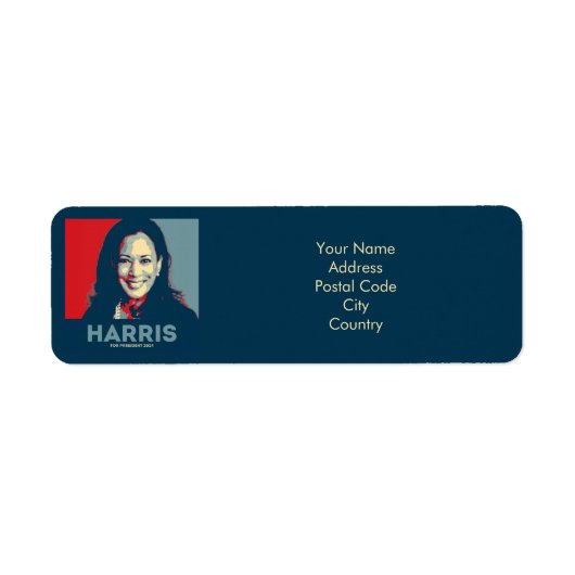 Kamala Harris社長2024 ラベル (正面)