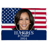 Kamala Harris社長2024 ラージペーパーバッグ (裏面)