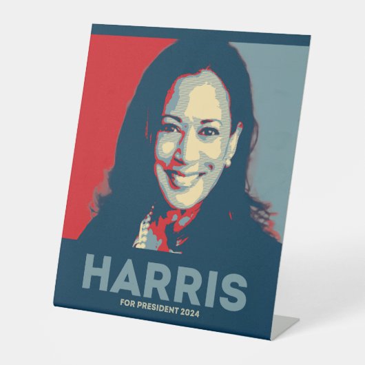 Kamala Harris社長2024 台座サイン (正面)