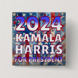 Kamala Harris社長2024 大統領の年 缶バッジ