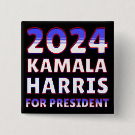 Kamala Harris社長2024 大統領の年 缶バッジ