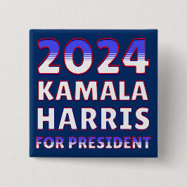 Kamala Harris社長2024 大統領の年 缶バッジ