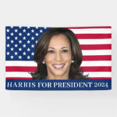 Kamala Harris社長2024 横断幕 (横)