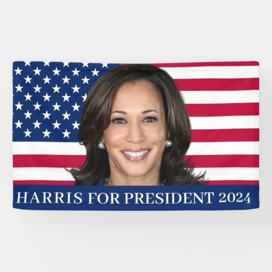 Kamala Harris社長2024 横断幕 (横)