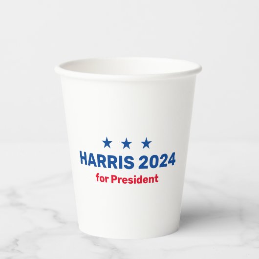 Kamala Harris社長2024 紙コップ (正面)