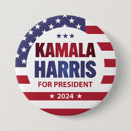 Kamala Harris社長2024 缶バッジ