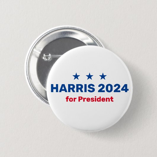 Kamala Harris社長2024 缶バッジ (正面&裏面)