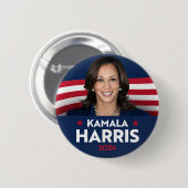 Kamala Harris社長2024 缶バッジ (正面&裏面)