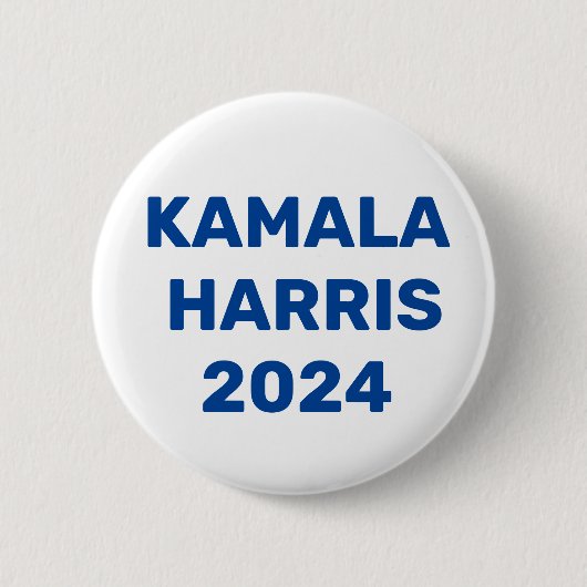 Kamala Harris社長2024 缶バッジ (正面)