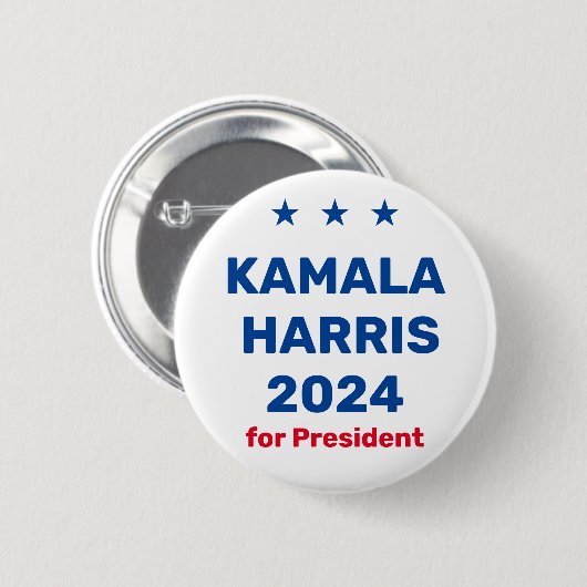 Kamala Harris社長2024 缶バッジ (正面&裏面)