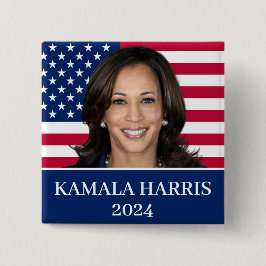 Kamala Harris社長2024 缶バッジ