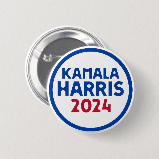 Kamala Harris社長2024 缶バッジ (正面&裏面)