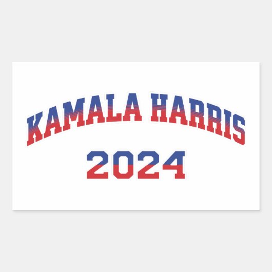 Kamala Harris社長2024 長方形シール (正面)