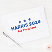 Kamala Harris社長2024 長方形シール (封筒)
