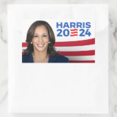 Kamala Harris社長2024 長方形シール (バッグ)
