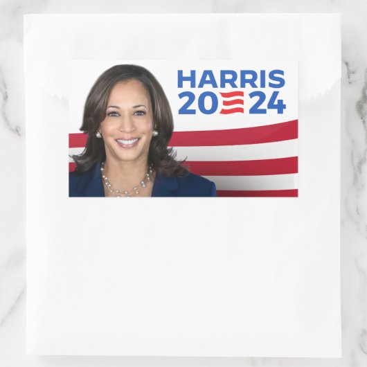 Kamala Harris社長2024 長方形シール (バッグ)