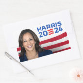 Kamala Harris社長2024 長方形シール (封筒)
