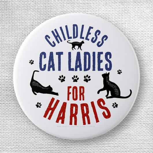 Kamala Harris社長2024 Chilless Cat Ladeys 缶バッジ
