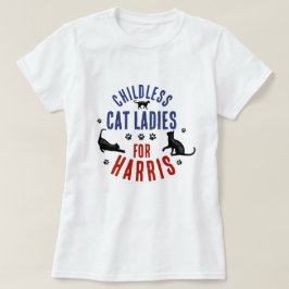 Kamala Harris社長2024 Chilless Cat Ladeys Tシャツ