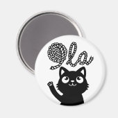 Kamala Harris社長2024 Comma La Cat and Yarn マグネット (正面/裏面)