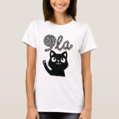 Kamala Harris社長2024 Comma La Cat and Yarn Tシャツ (正面)