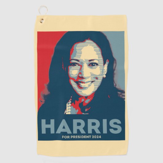 Kamala Harris社長2024 - Hope ゴルフタオル (正面)