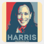 Kamala Harris社長2024 - Hope スクエアシール (正面)