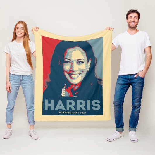 Kamala Harris社長2024 - Hope フリースブランケット (インサイチュ)