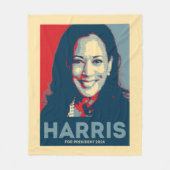 Kamala Harris社長2024 - Hope フリースブランケット (正面)