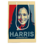 Kamala Harris社長2024 - Hope ミディアムペーパーバッグ (裏面)