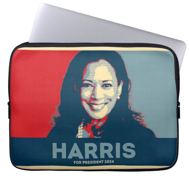 Kamala Harris社長2024 - Hope ラップトップスリーブ (正面)