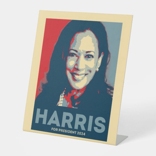 Kamala Harris社長2024 - Hope 台座サイン (正面)