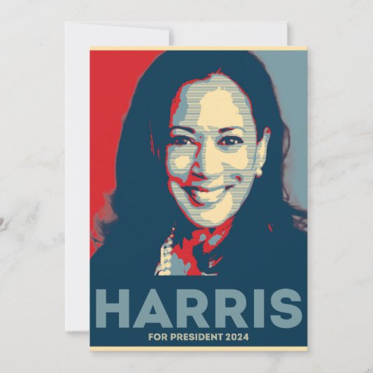Kamala Harris社長2024 - Hope 招待状 (正面)