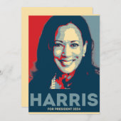 Kamala Harris社長2024 - Hope 招待状 (正面/裏面)