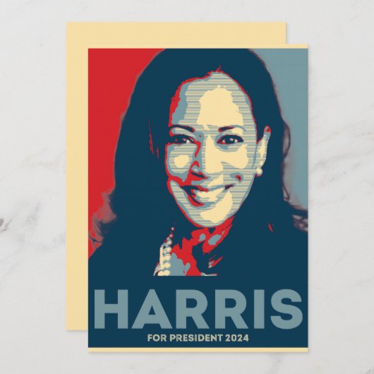 Kamala Harris社長2024 - Hope 招待状 (正面/裏面)