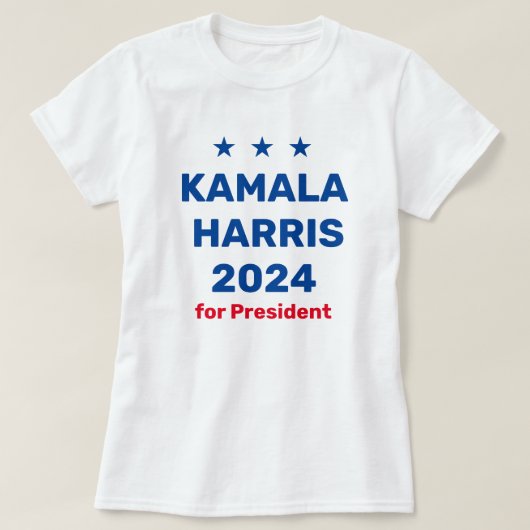 Kamala Harris社長2024 Tシャツ (デザイン正面)