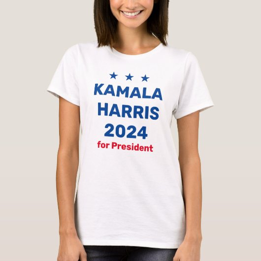Kamala Harris社長2024 Tシャツ (正面)
