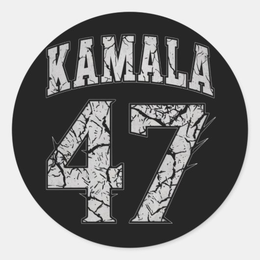 Kamala Harris第47回米国アメリカ大統領2024 ラウンドシール (正面)