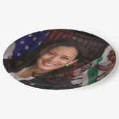 Kamala Harris米国副社長、バイデン氏2024 ペーパープレート (アングル)