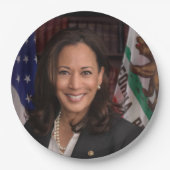 Kamala Harris米国副社長、バイデン氏2024 ペーパープレート (正面)
